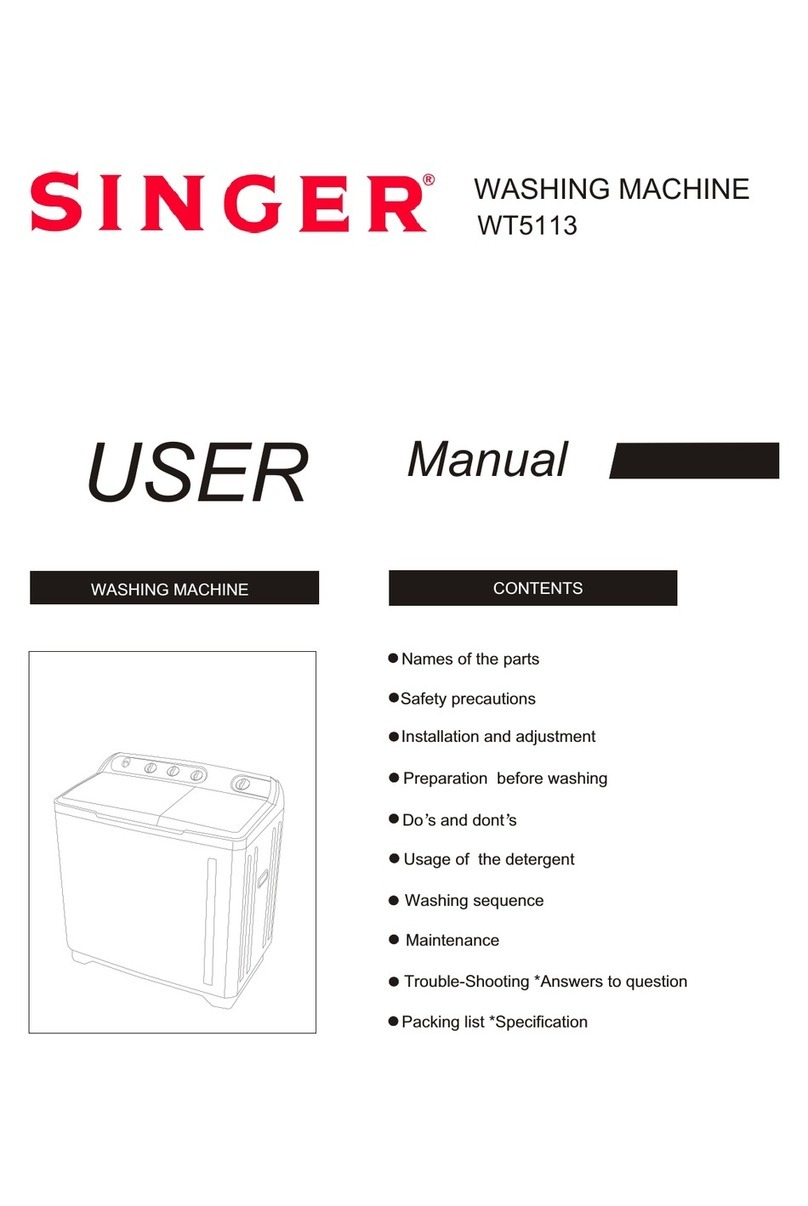 Singer WT5113 user manual