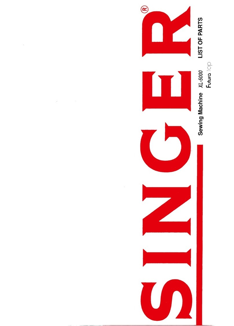 Singer QUANTUM XL-5000 List of parts