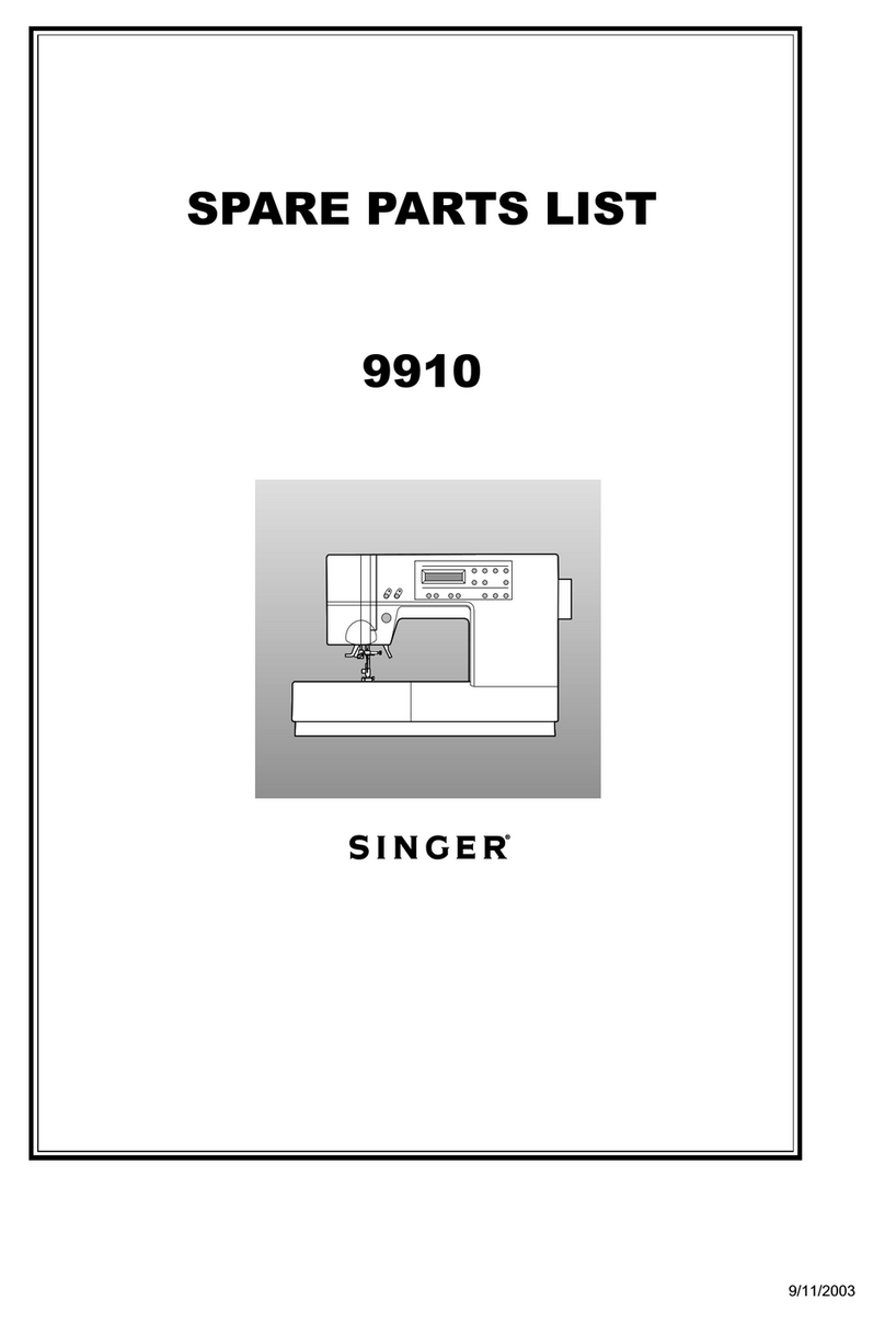Singer QUANTUM 9910 Spare parts list