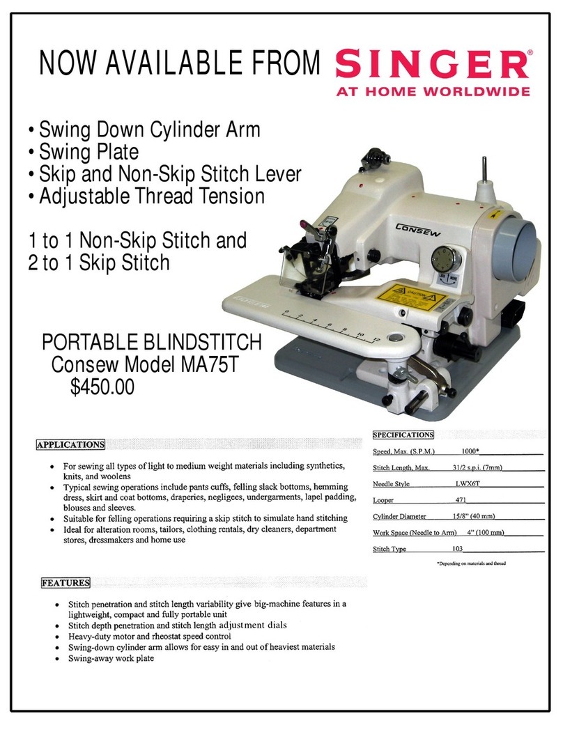 Singer MA75T datasheet