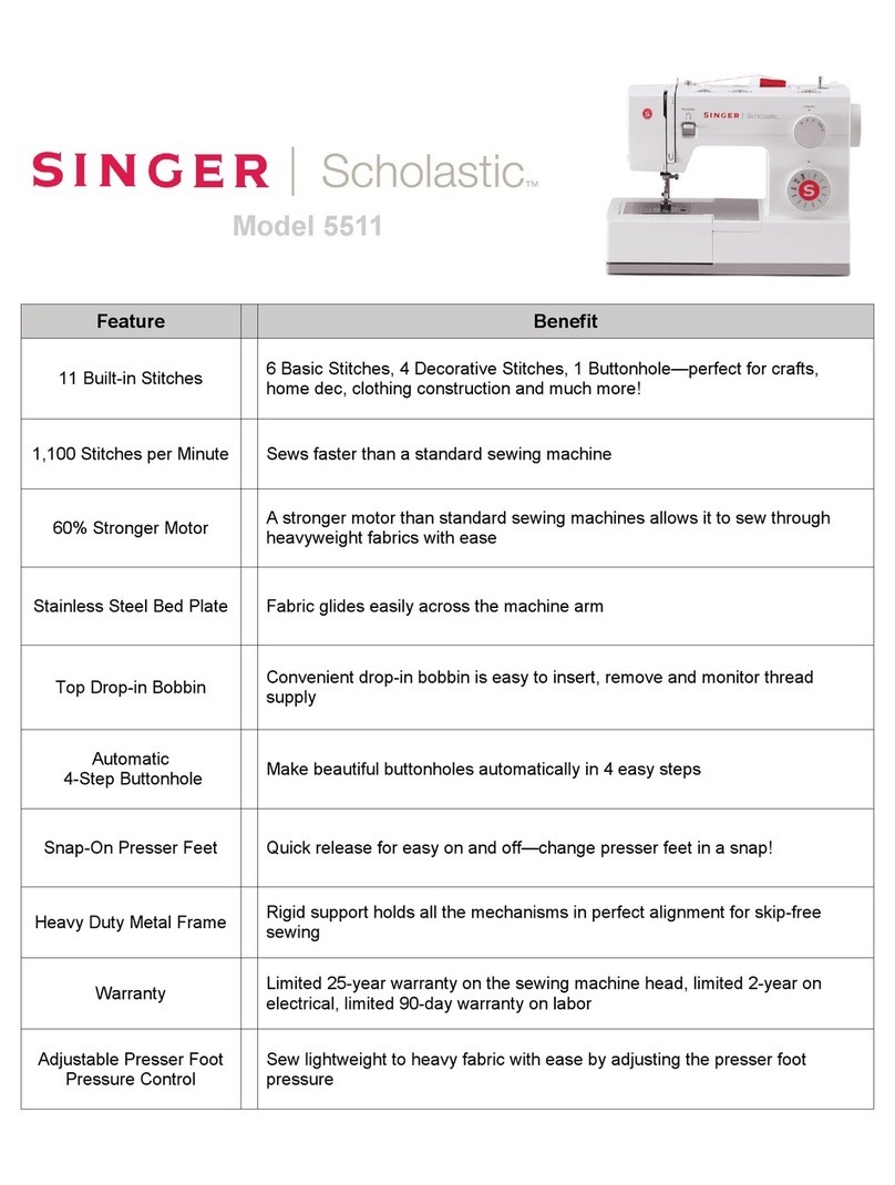 Singer Scholastic 5511 User manual