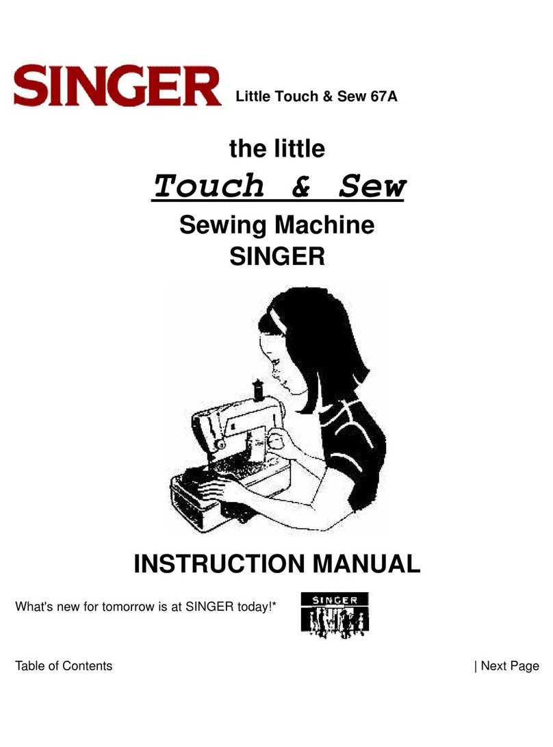 Singer LITTLE TOUCH & SEW 67A instruction manual