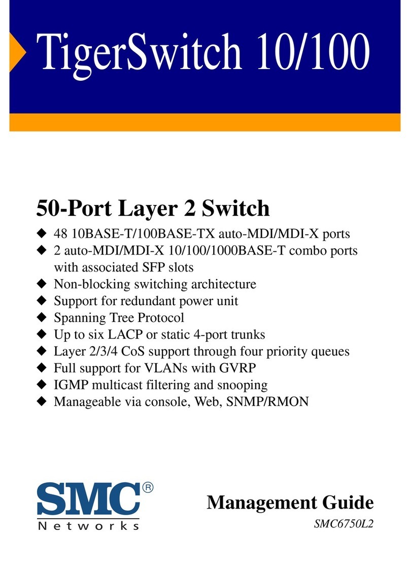 SMC Networks TigerSwitch 10/100 SMC6750L2 Programming manual