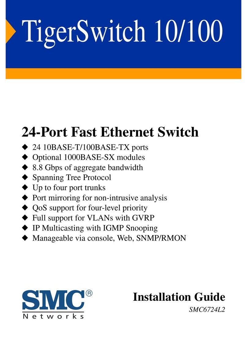 SMC Networks TigerSwitch 10/100 SMC6724L2 installation guide