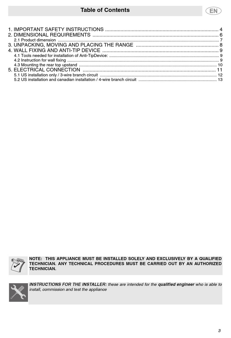 Smeg A1CXU6 User manual