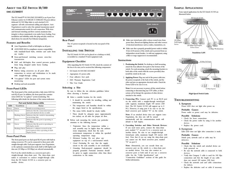 SMC Networks SMC-EZ108DT User manual