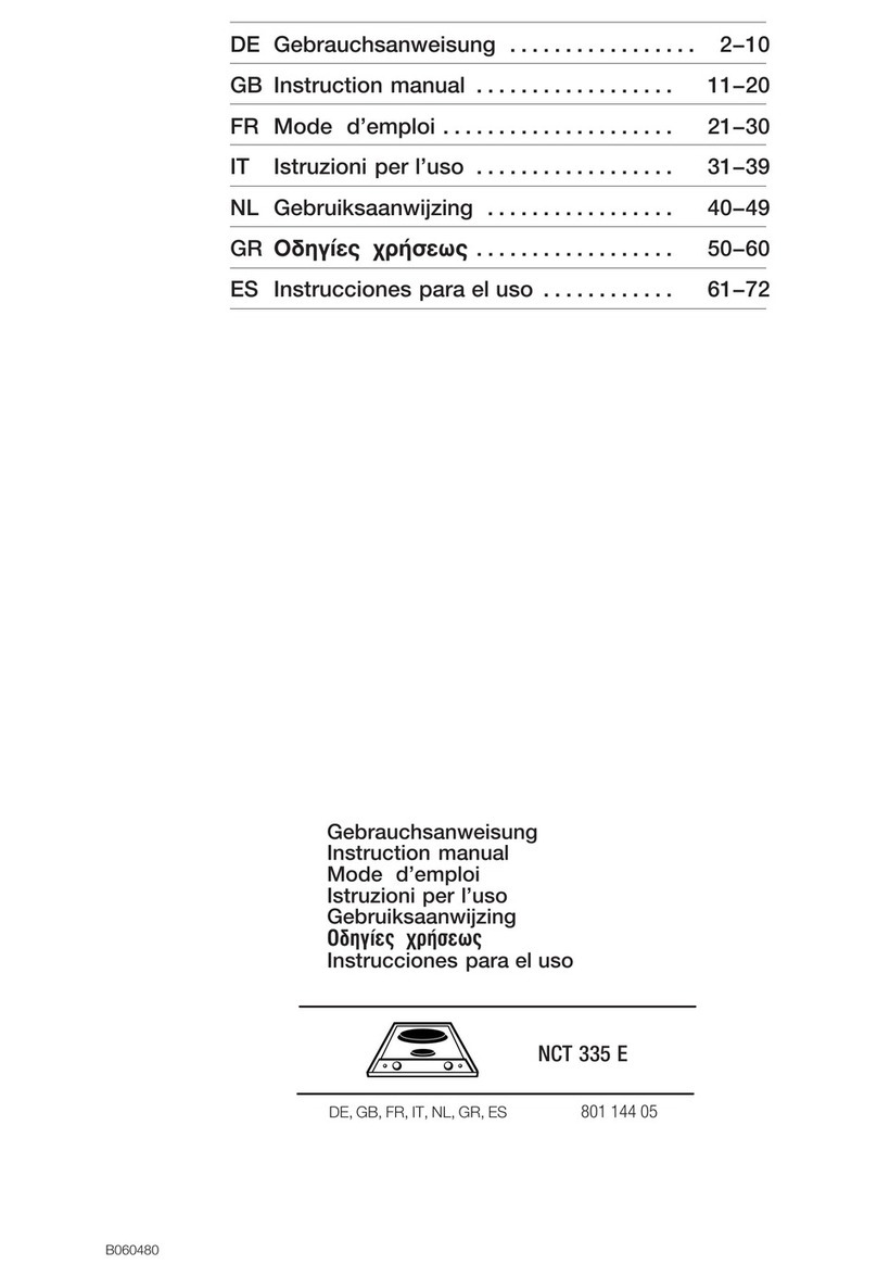 Smeg NCT 335 E User manual