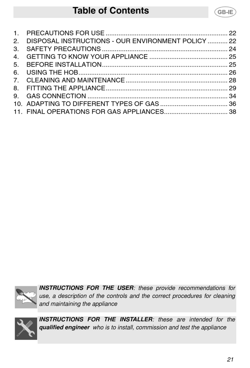 Smeg GD100XG User manual