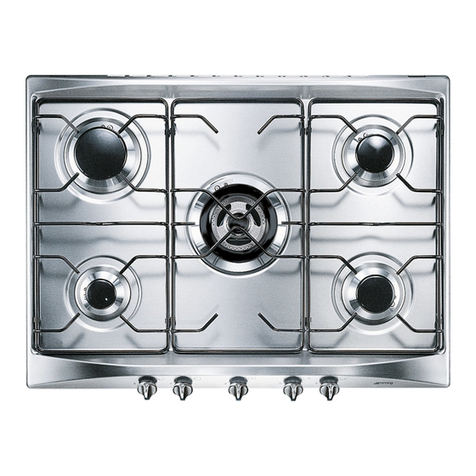 Smeg Genuine Apell Gas Hob AP704S3 User manual