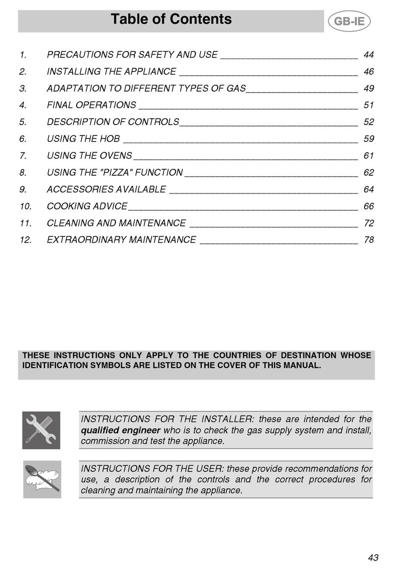 Smeg CS122-6 instruction manual