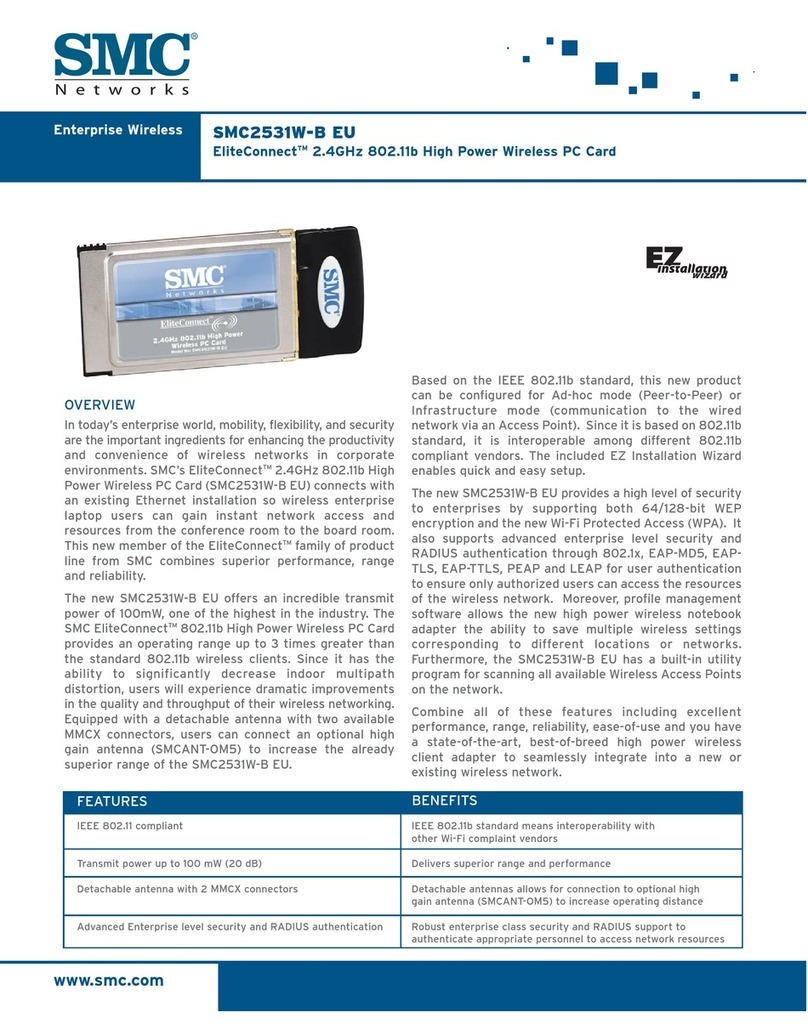 SMC Networks EliteConnect SMC2531W-B EU Specifications
