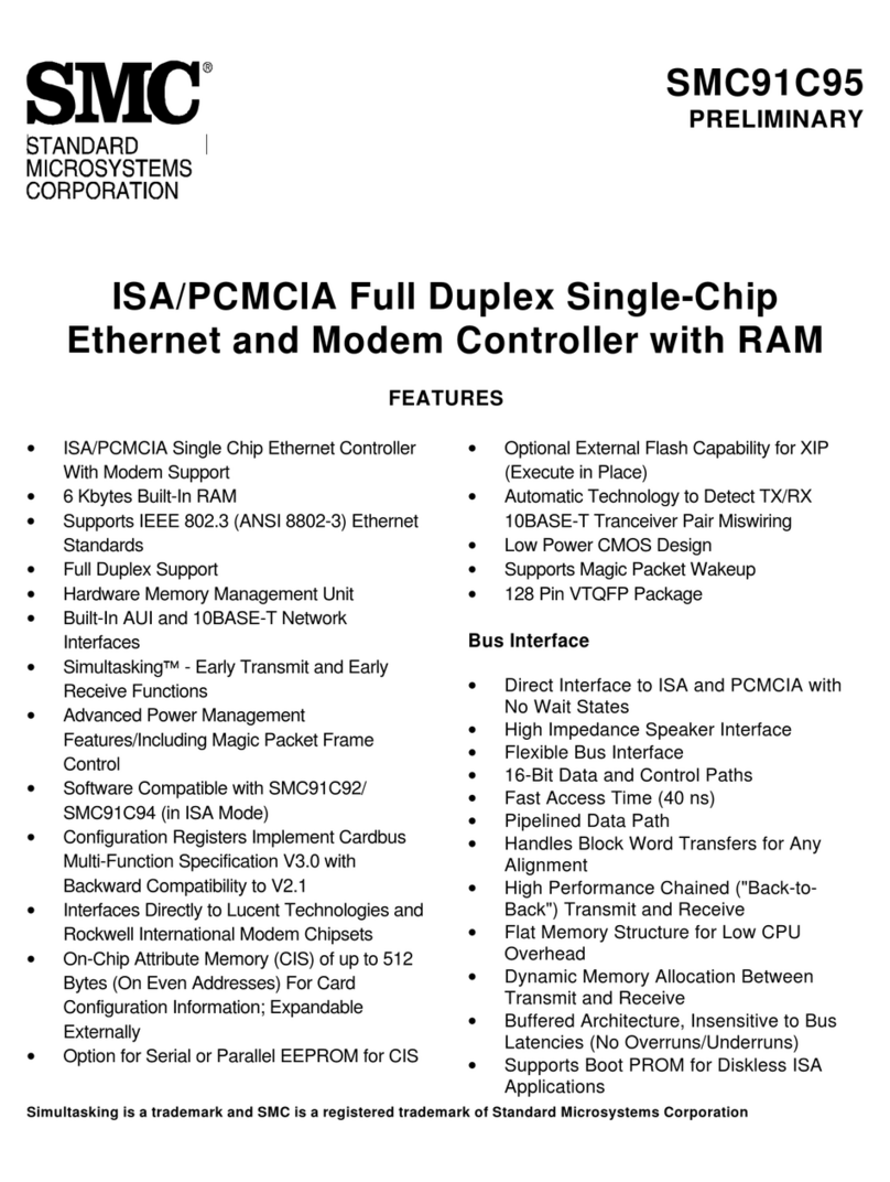 SMC Networks SMC91C95 product manual