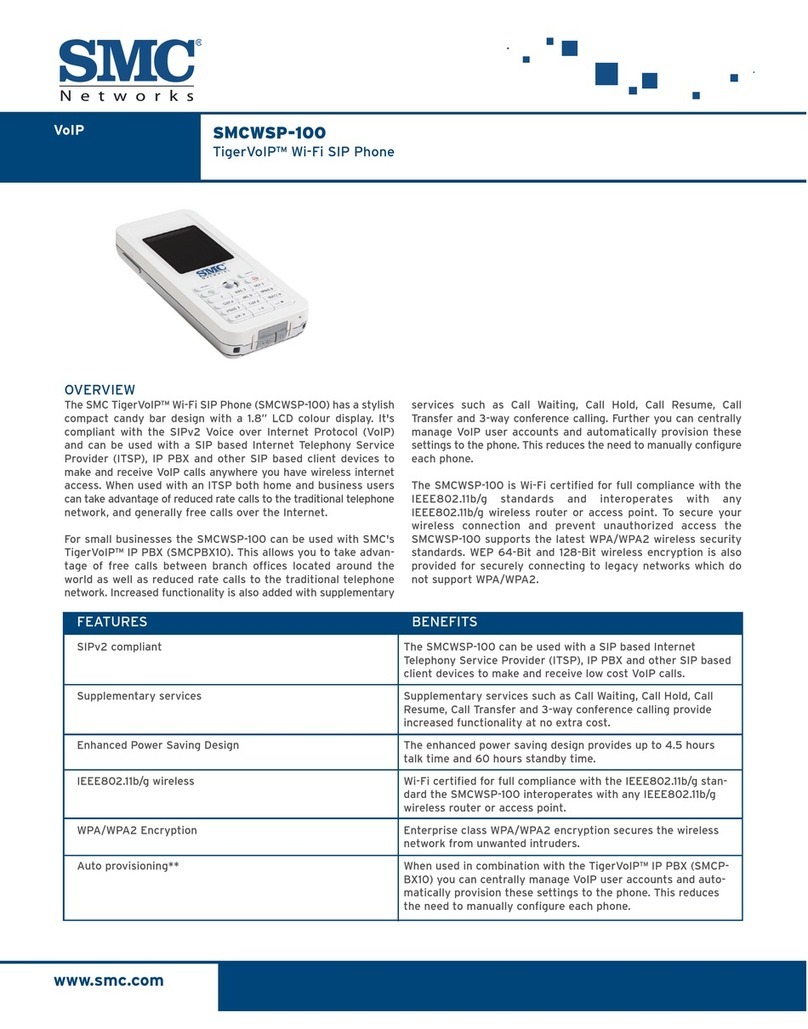 SMC Networks TigerVoIP SMCWSP-100 User manual
