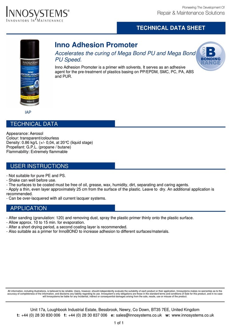 Innosystems Inno Bonding Range manual