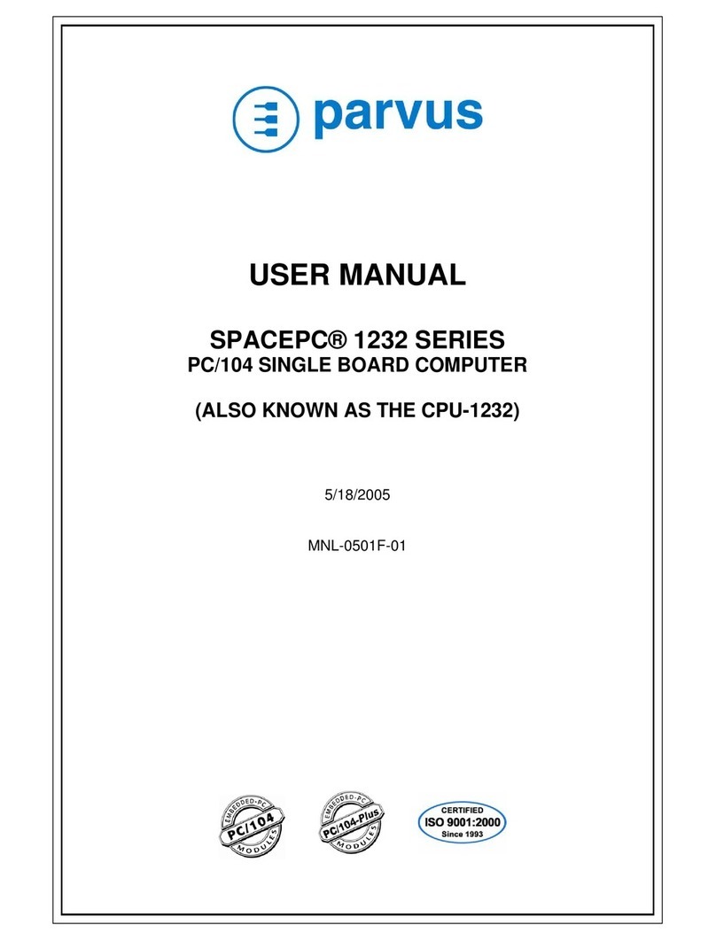 Parvus SpacePC 1232 Series user manual Parvus SpacePC 1232 Series user manual