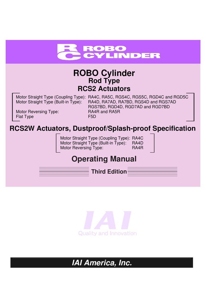 IAI ROBO Cylinder RA4C User manual IAI ROBO Cylinder RA4C User manual