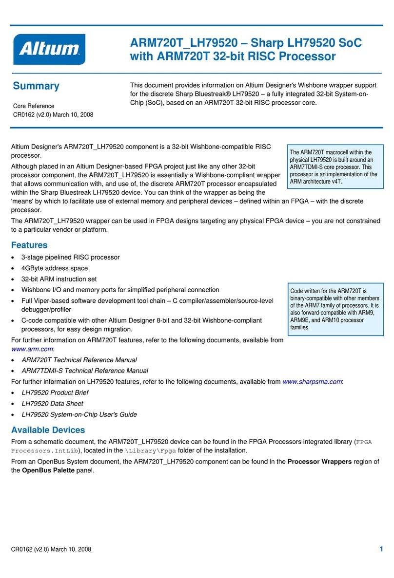 Altium Sharp ARM720T_LH79520 User manual