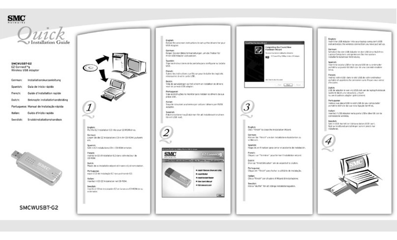 SMC Networks EZ Connect g SMCWUSBT-G2 Quick installation guide