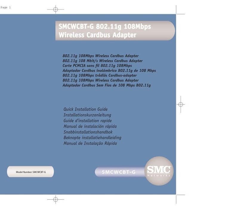 SMC Networks SMC EZ Connect g SMCWCBT-G Quick installation guide