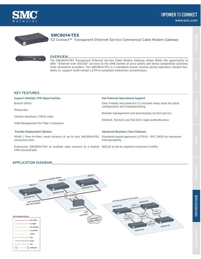 SMC Networks EZ Connect SMC8014-TES Specifications