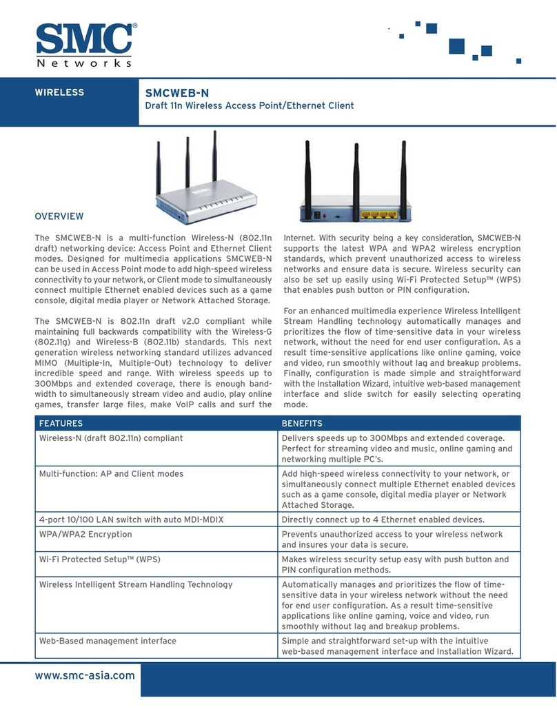 SMC Networks SMCWEB-N Specifications