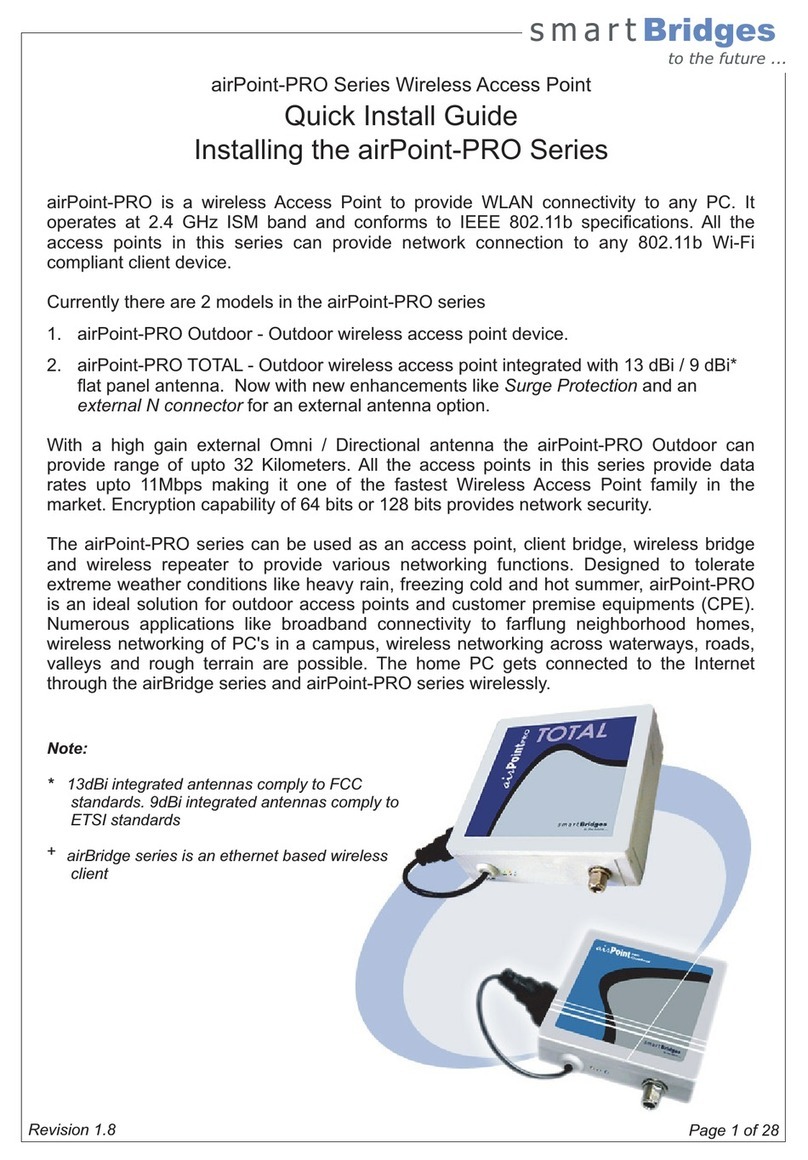 SmartBridges airPoint Pro Series User manual