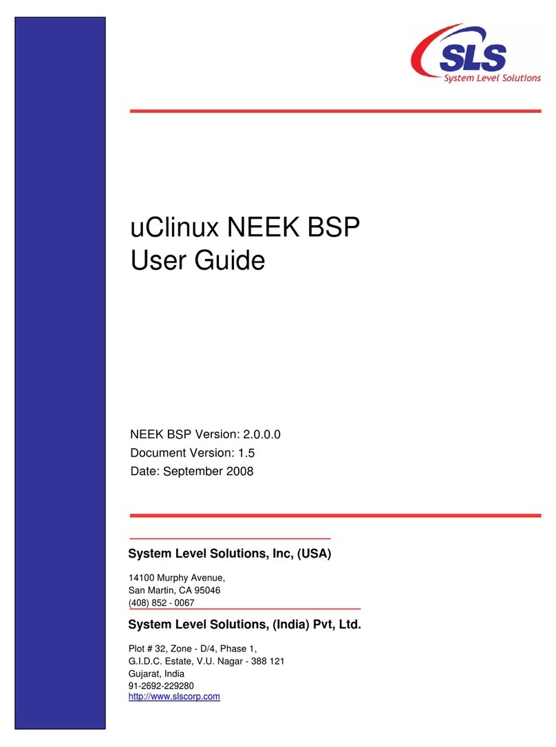 System Level Solutions NEEK Board Support Package uClinux user guide