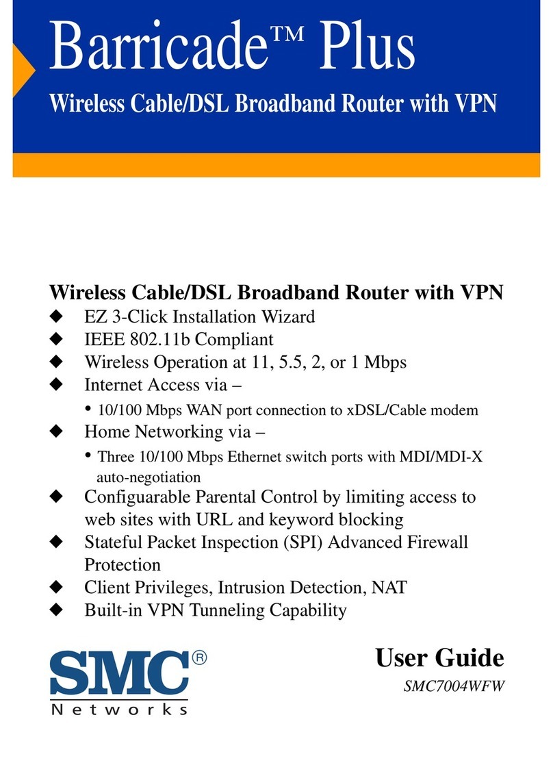 SMC Networks SMC Barricade Plus SMC7004WFW User manual