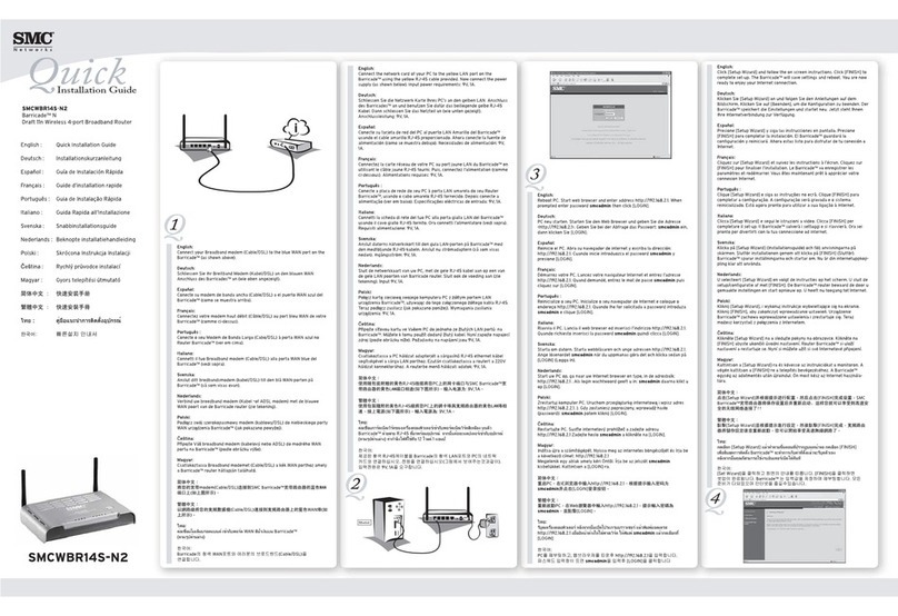 SMC Networks Barricade SMCWBR14S-N2 User manual SMC Networks Barricade SMCWBR14S-N2 User manual