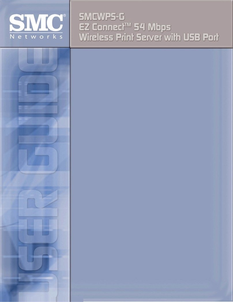 SMC Networks SMC EZ Connect Wireless Print Server with USB Port... User manual