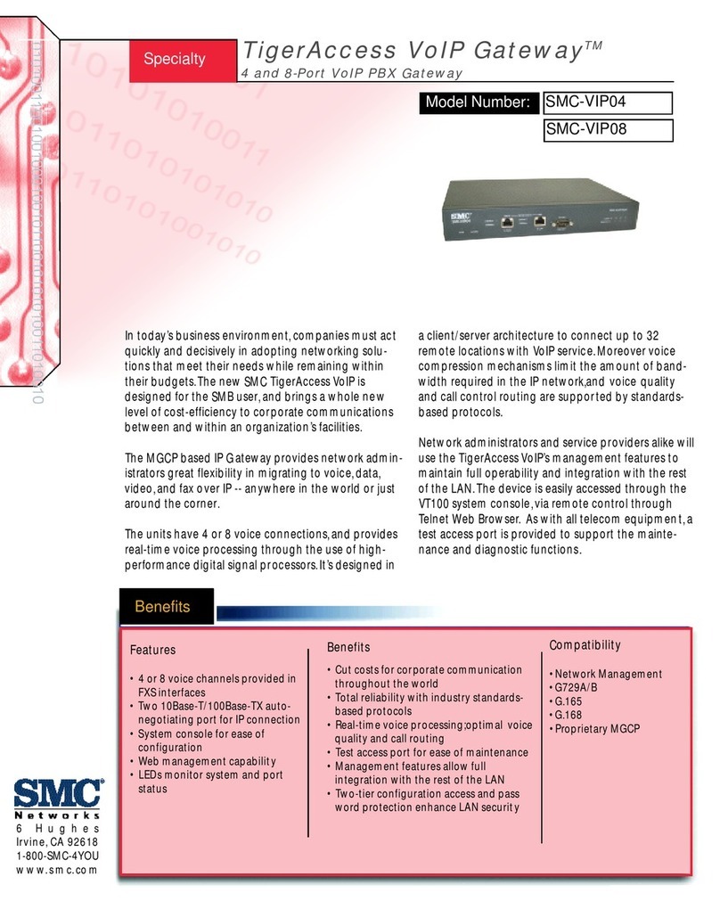 SMC Networks SMC TigerAccess SMC-VIP04 User manual