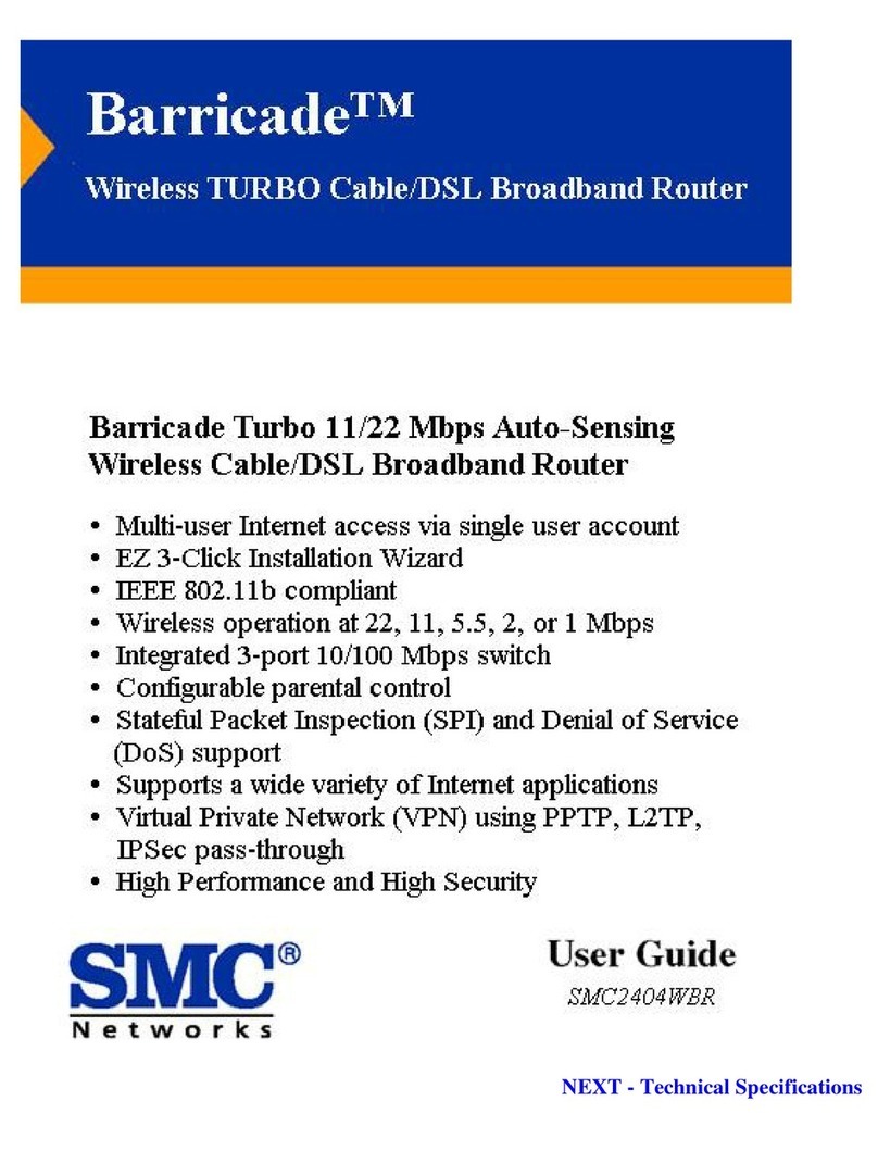 SMC Networks Barricade SMC2404WBR user guide