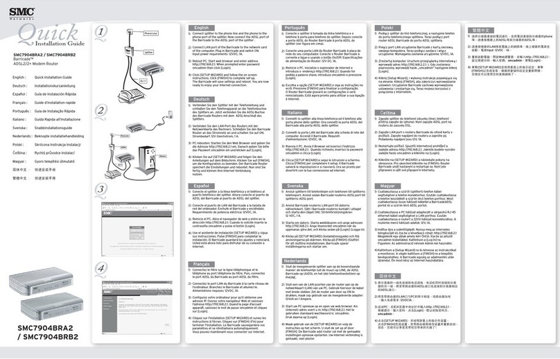 SMC Networks Barricade SMC7904BRA2 User manual
