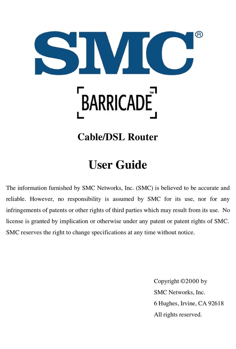 SMC Networks Barricade Cable/DSL Router user guide