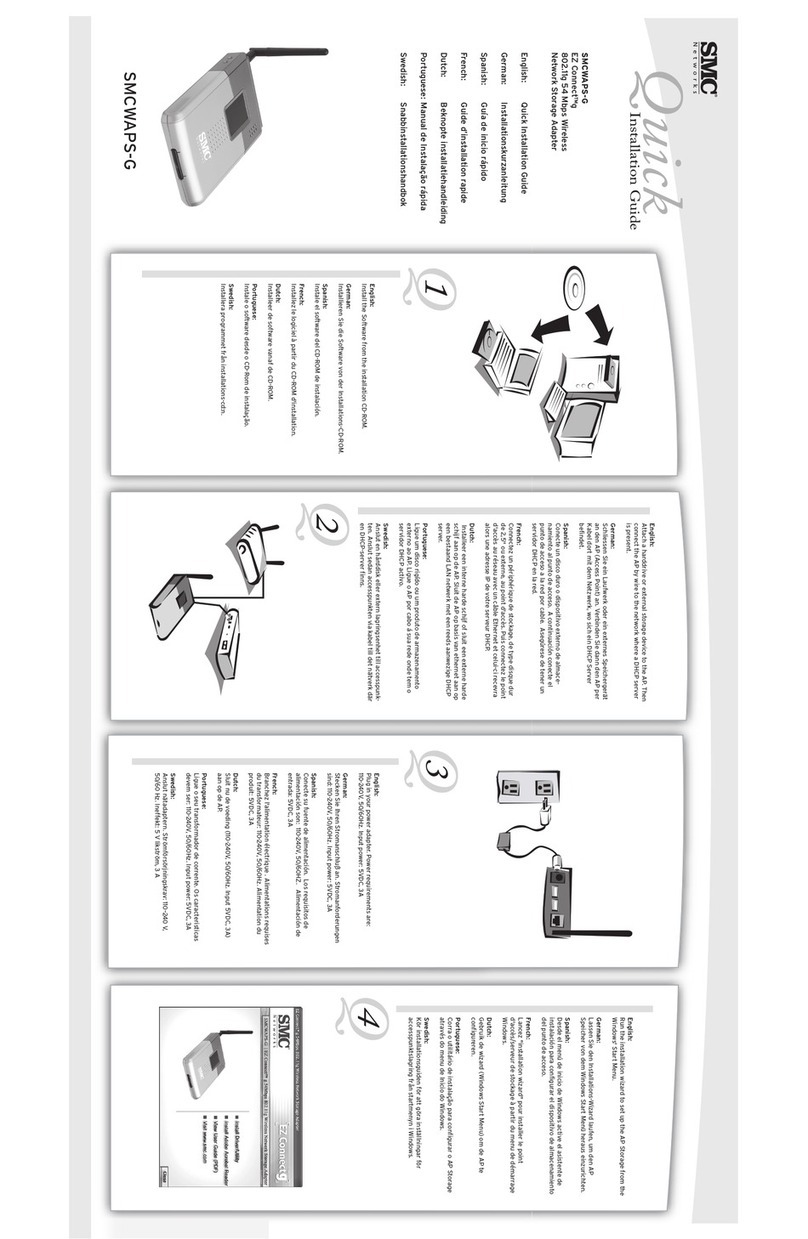 SMC Networks SMCWAPS-G User manual SMC Networks SMCWAPS-G User manual