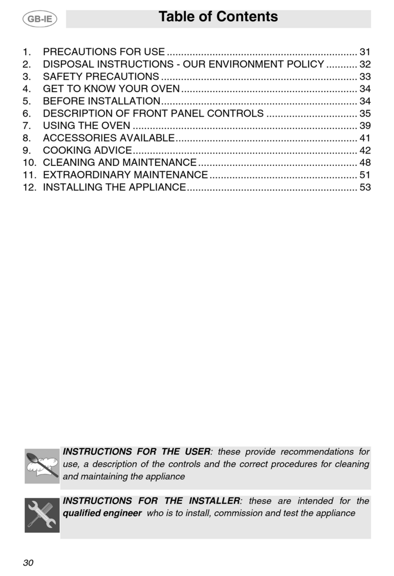 Smeg Oven APL360XC User manual Smeg Oven APL360XC User manual