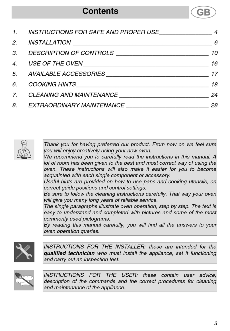 Smeg JRP30GIBB Instructions for installation and use