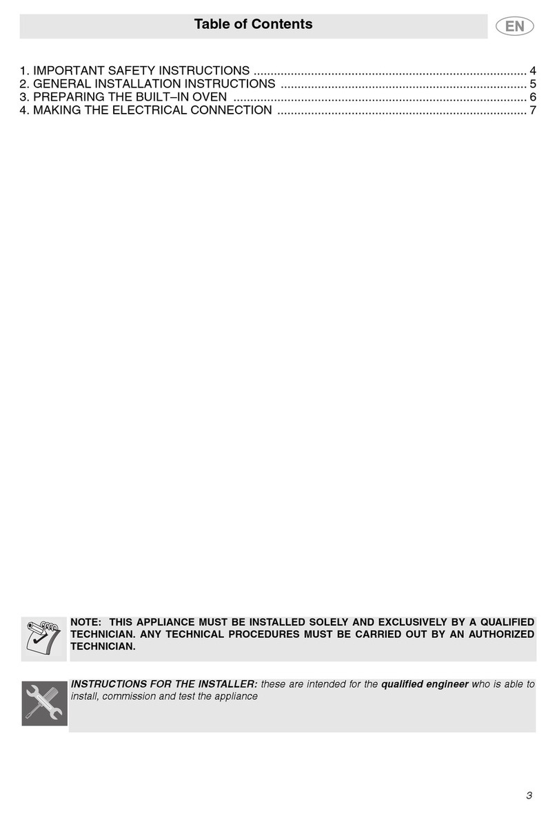 Smeg SC709XU User manual