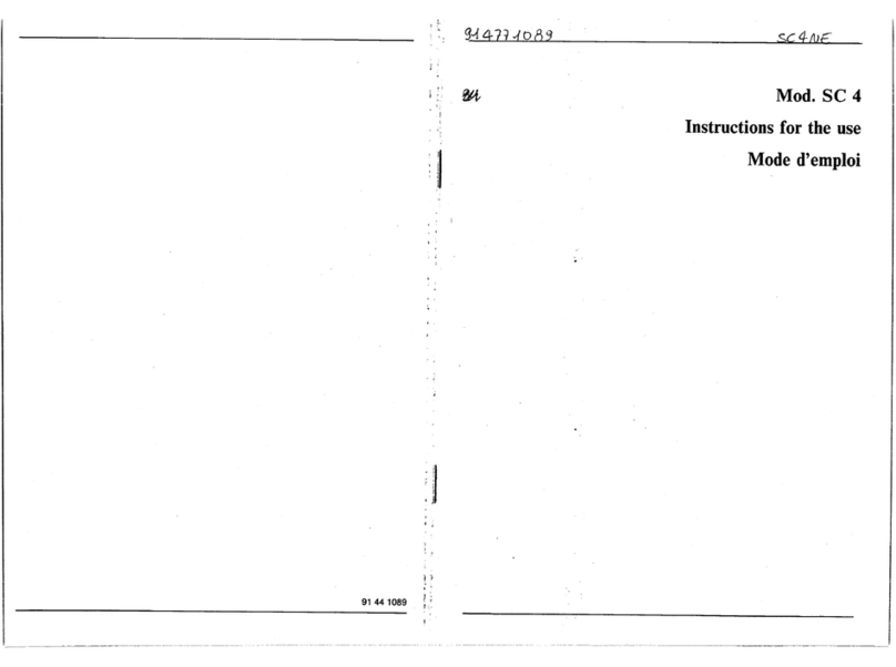 Smeg SC4NE User manual