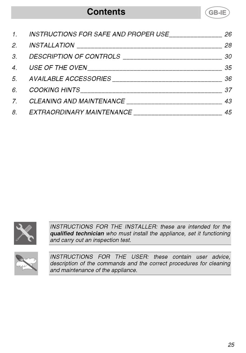 Smeg S20XMF instruction manual