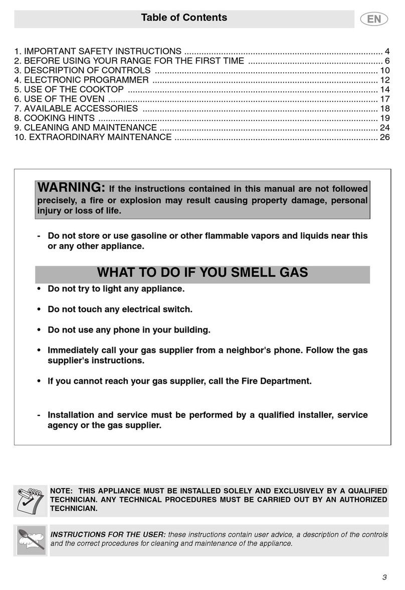 Smeg C9GMXU instruction manual