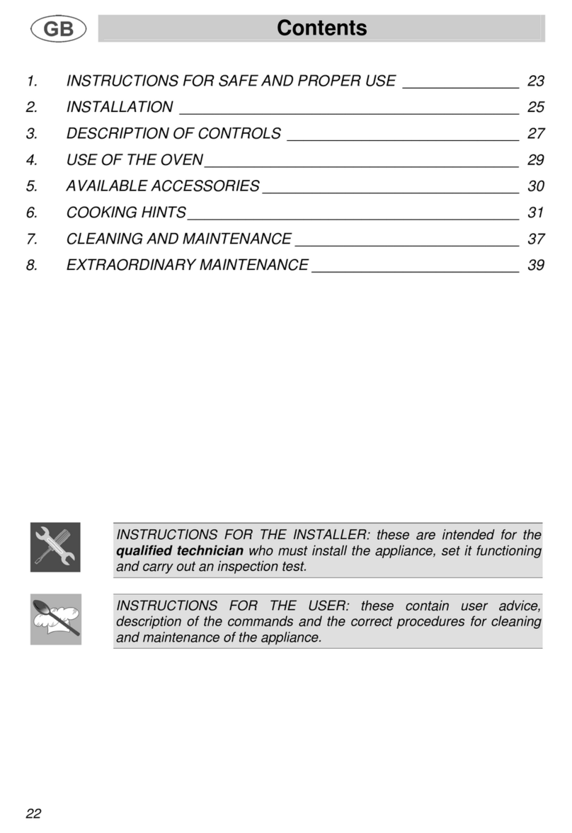 Smeg B988E User manual