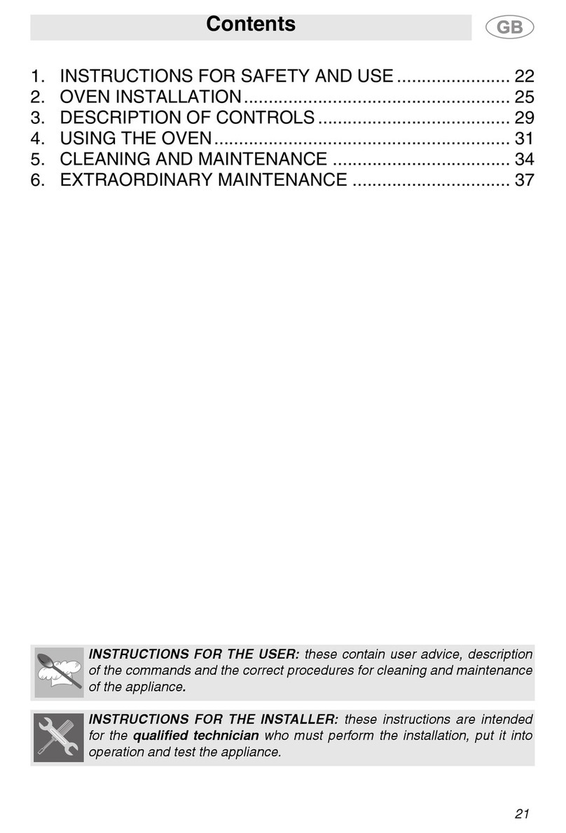 Smeg ALFA341XM Instructions for installation and use