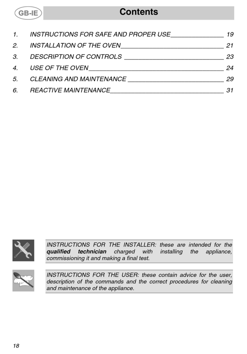 Smeg ALFA31XE Instructions for installation and use