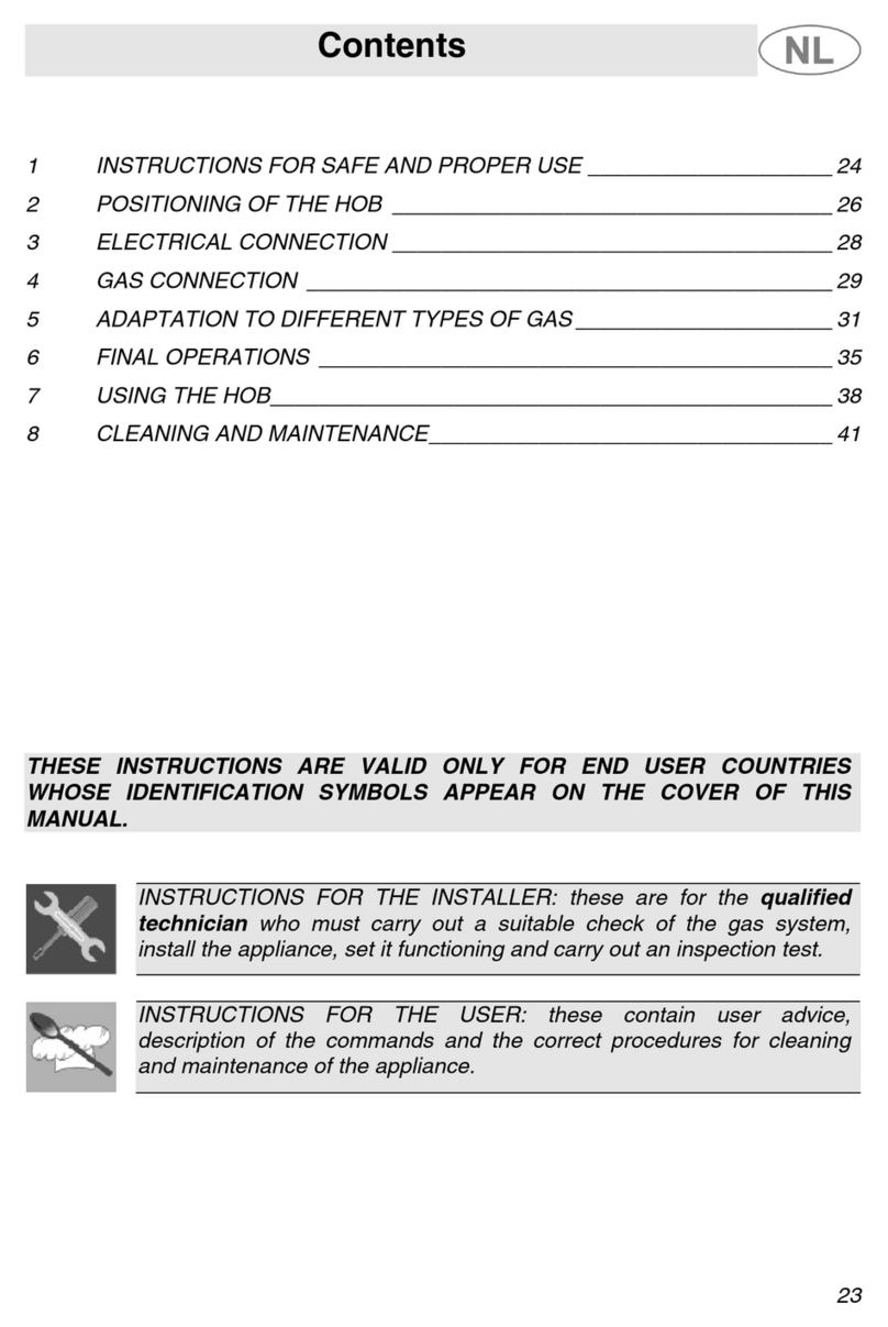 Smeg SNL34AX1 Instructions for use