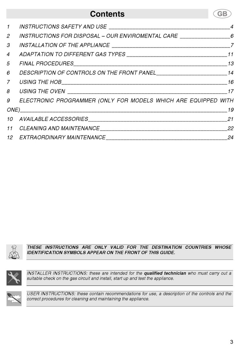 Smeg SA9058X instruction manual