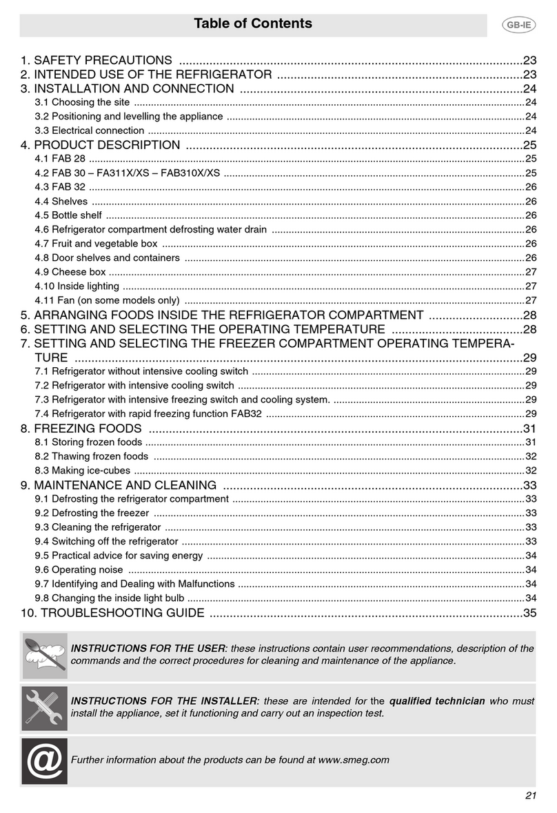 Smeg FA311X1 User manual