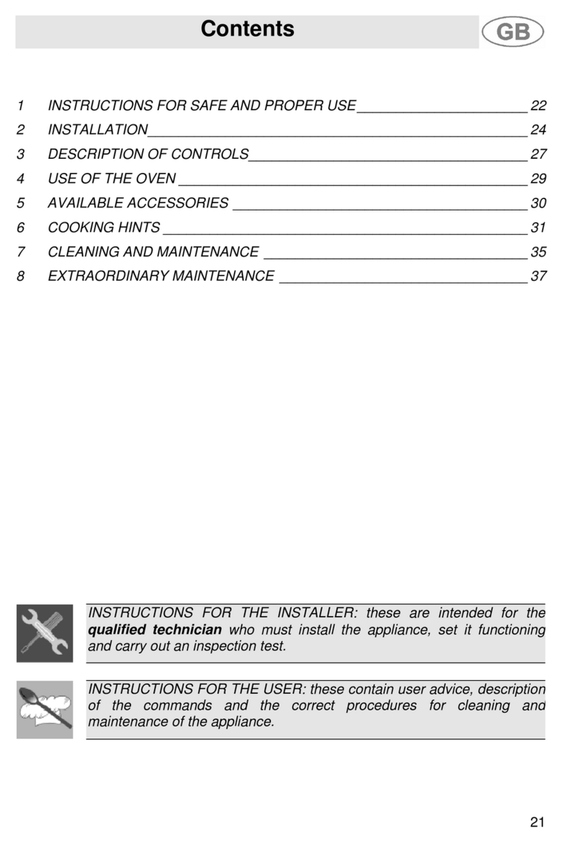 Smeg SE900 User manual