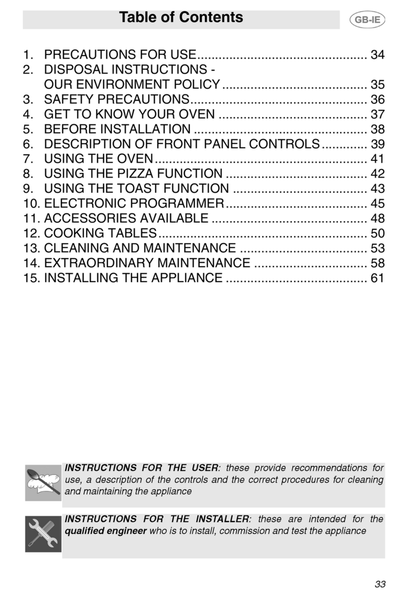 Smeg SE995XT-5 User manual