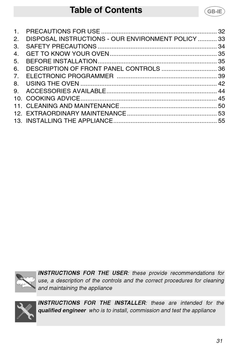 Smeg SE365MF-5 User manual
